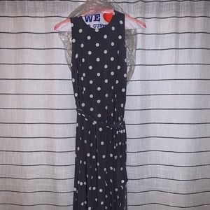 Lauren Ralph Lauren gray and white dot dress